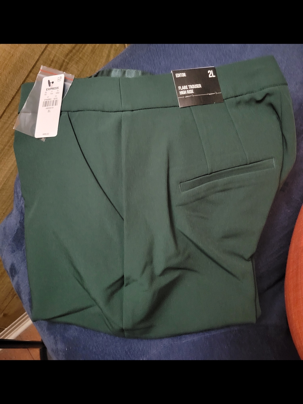 Express High-Rise Flare Trousers - Hunter Green